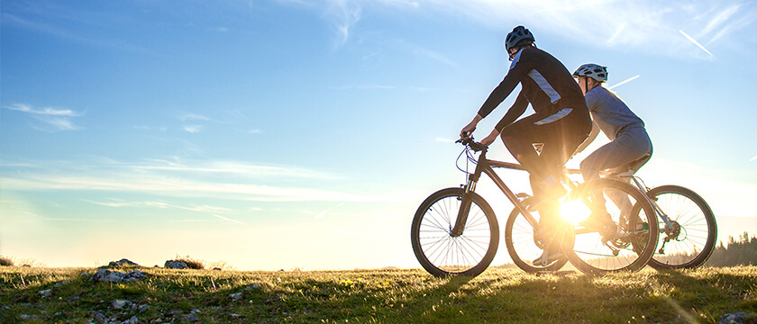 Biking at Sunset