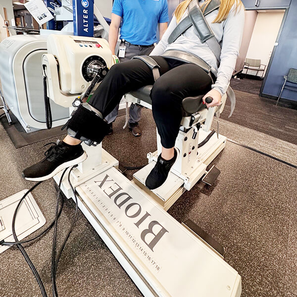 Isokinetic testing