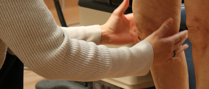 Knee Being Examined