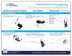 Thumb Hand Putty Strengthening