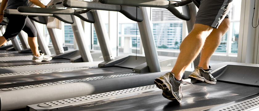 Legs of Treadmill Runners