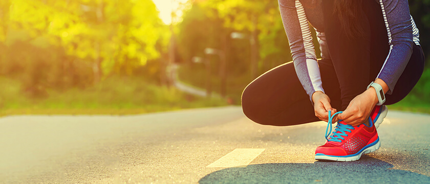 Tying Shoes on a Road