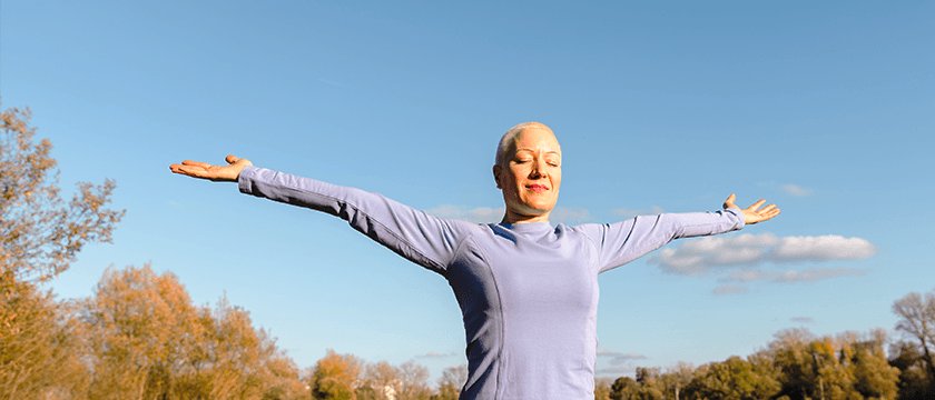 Woman Feeling Good Pose