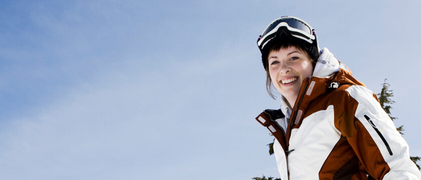Woman Outside in Winter